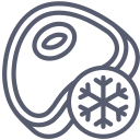 Frozen meat icon